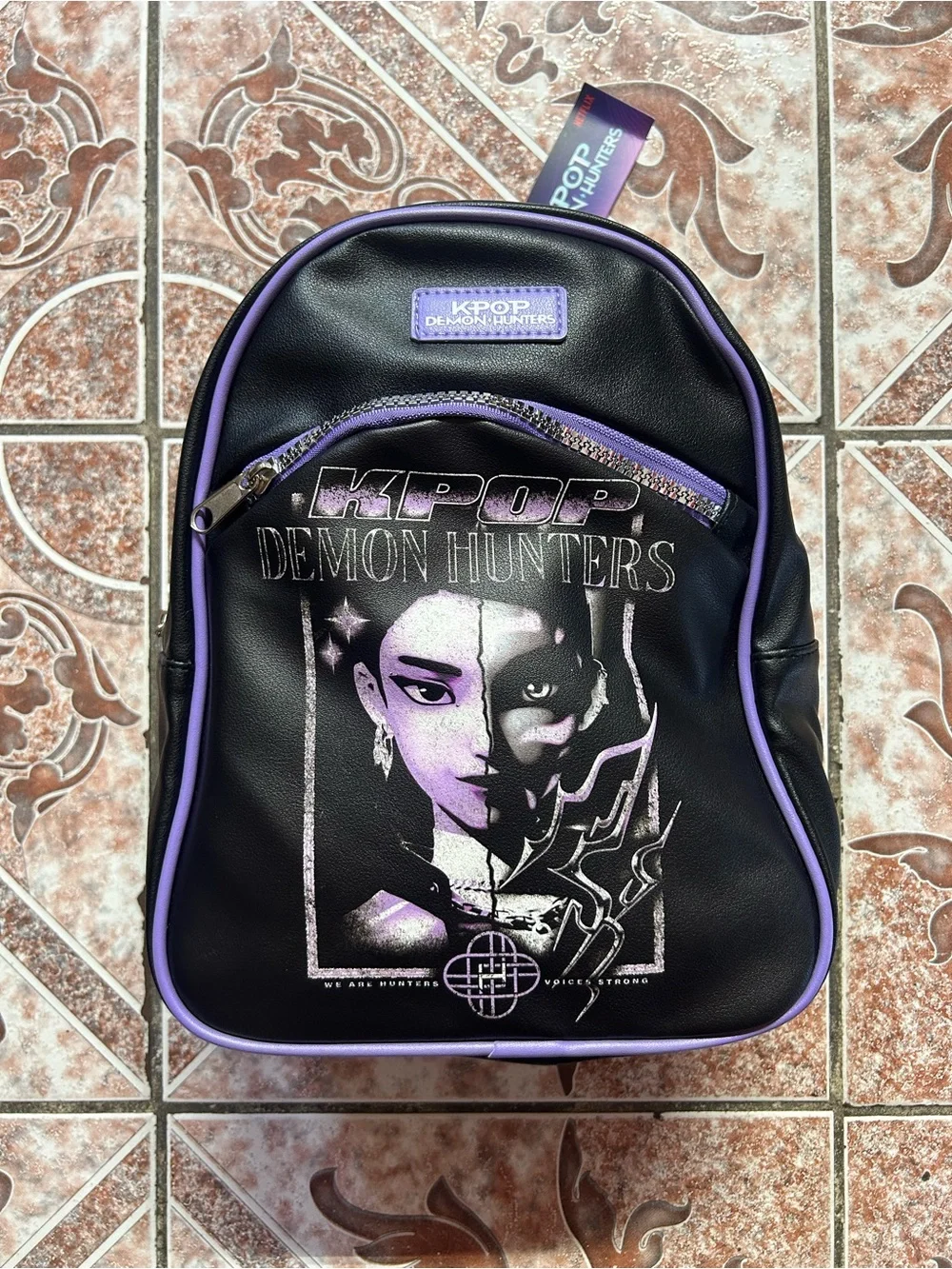 Netflix Black and Purple KPOP Demon Hunters Mini Backpack